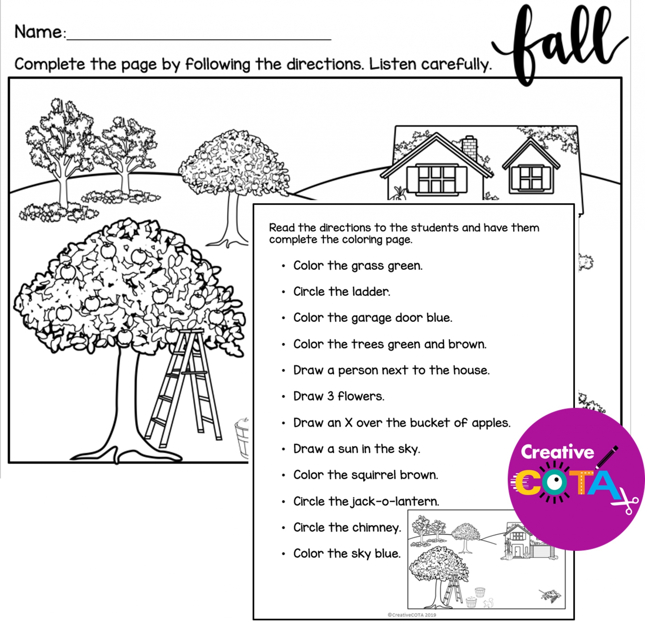 Follow Directions Worksheets TheWorksheets CoM TheWorksheets Worksheets Library