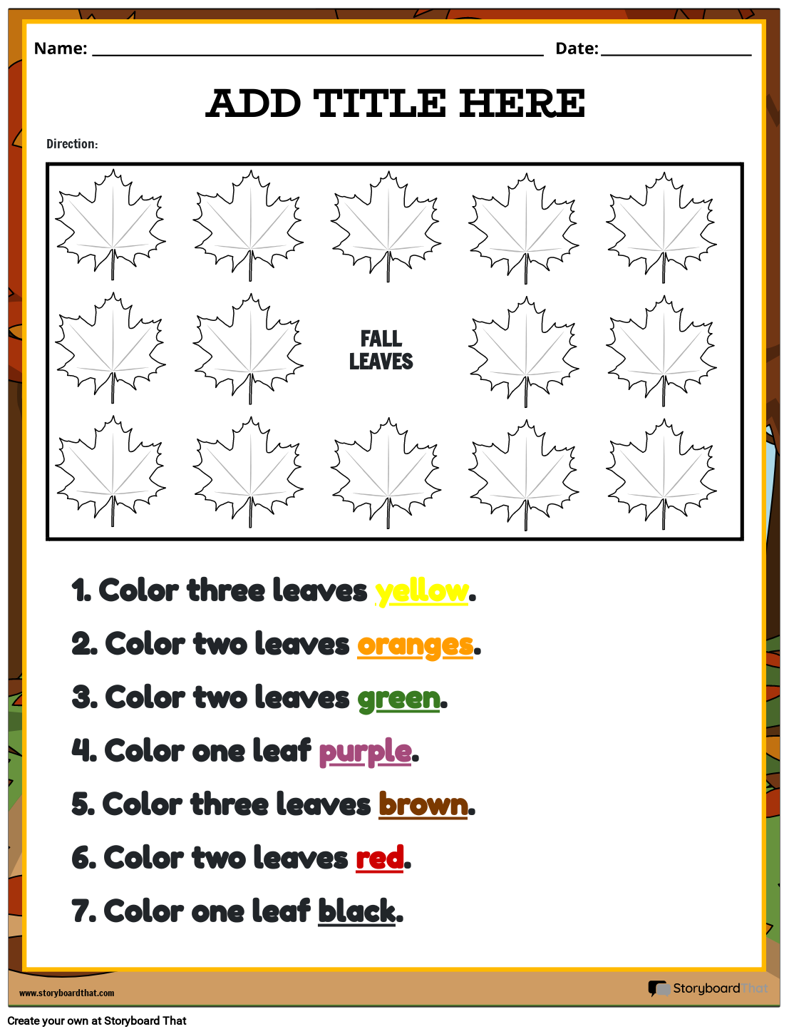 Free Printable Worksheets Following Directions