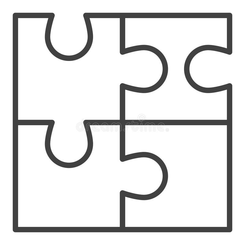 Four Piece Puzzle Outline Stock Illustrations 992 Four Piece Puzzle Outline Stock Illustrations Vectors U0026 Clipart Dreamstime