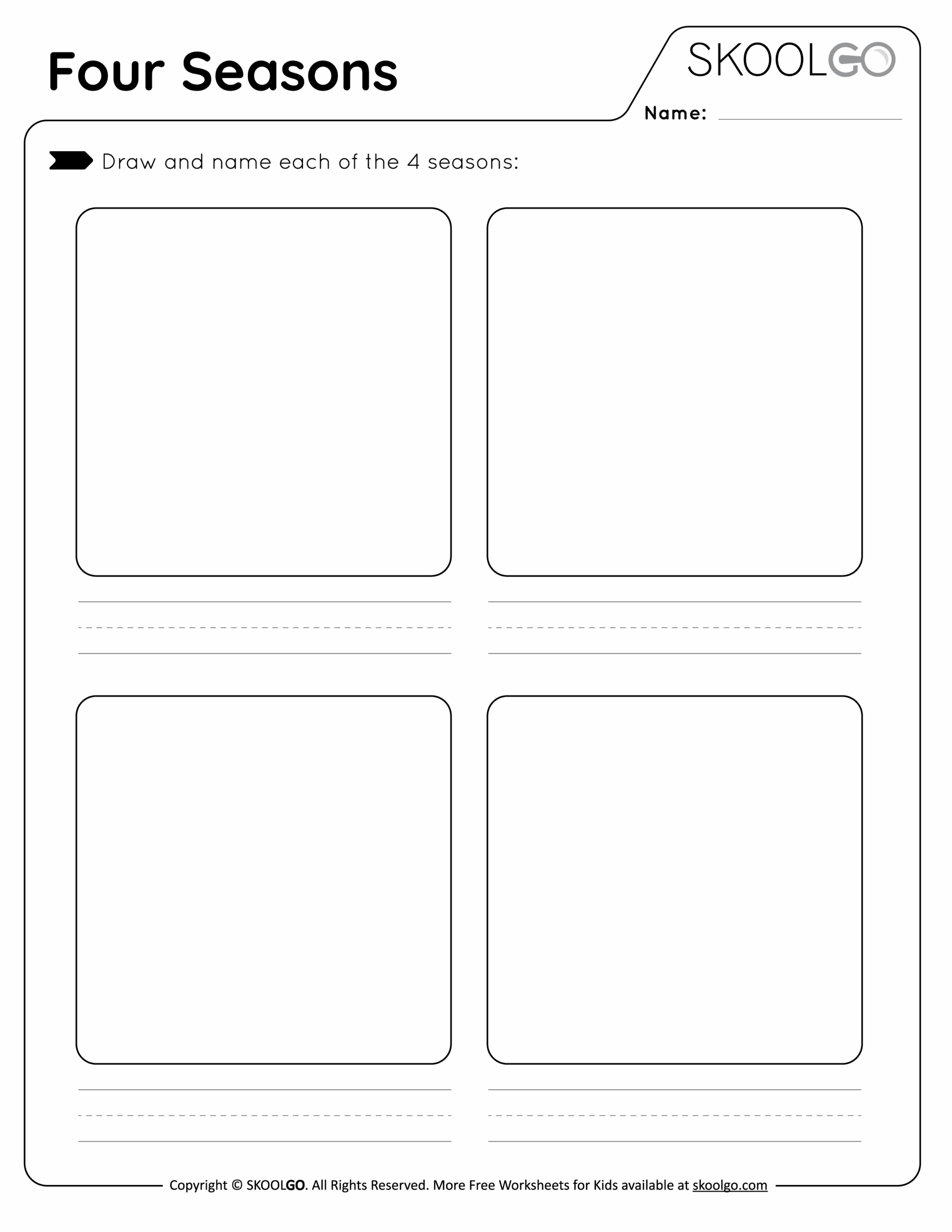 Free Printable Seasons Worksheets For Preschoolers