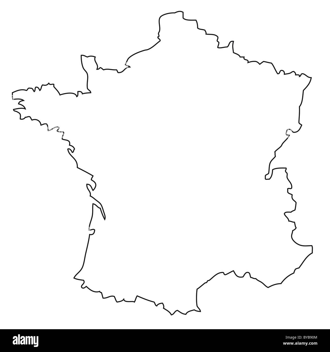France Map Outline Black And White Stock Photos U0026 Images Alamy