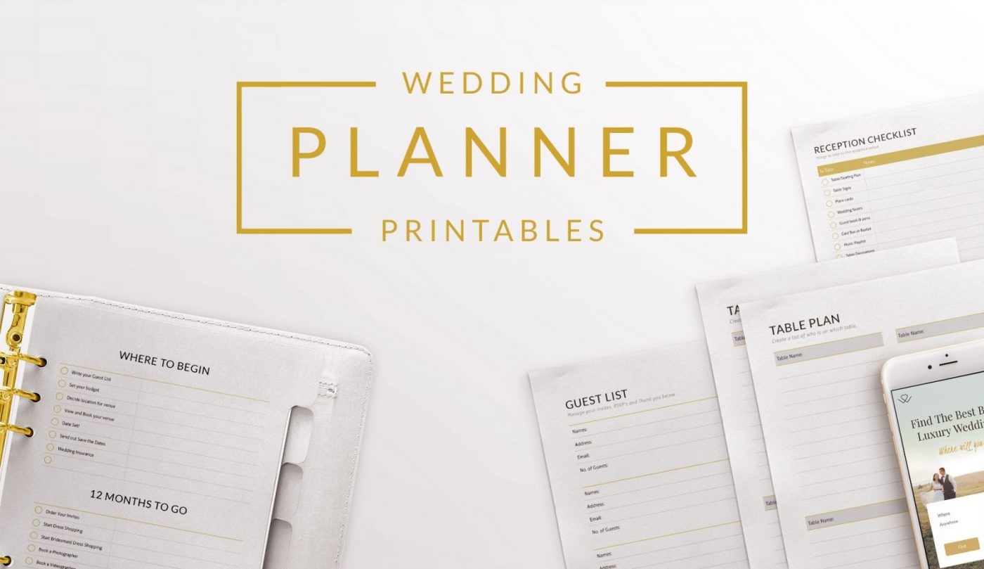 Free Printable Wedding Planner Worksheets Pdf