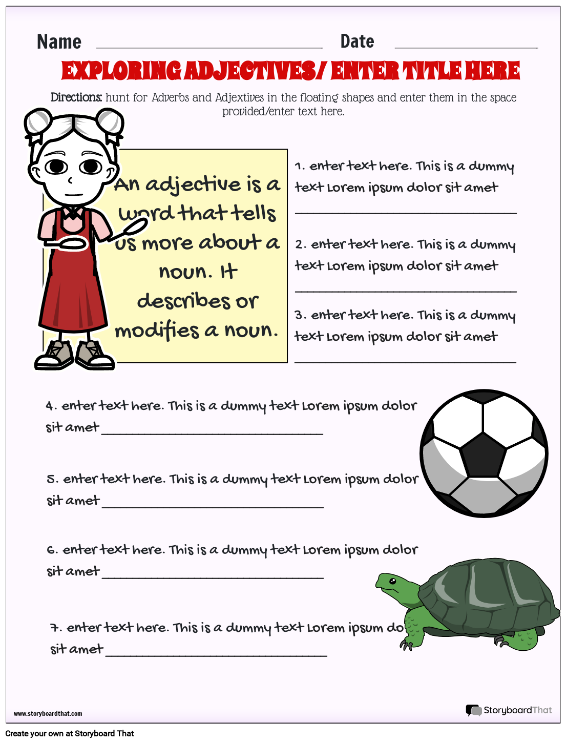 Free Printable Worksheets Adjectives And Adverbs