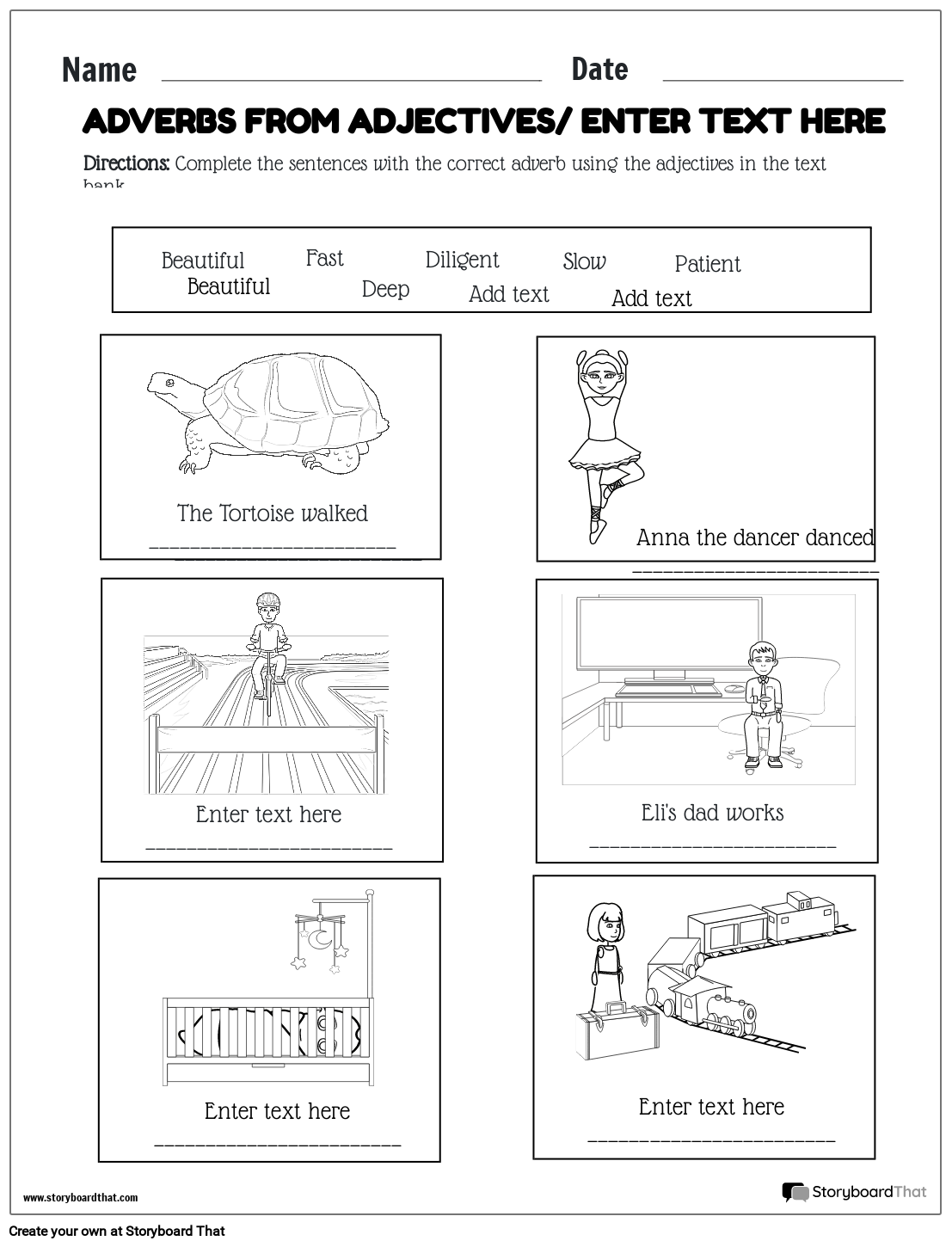 Free Printable Worksheets On Adverbs