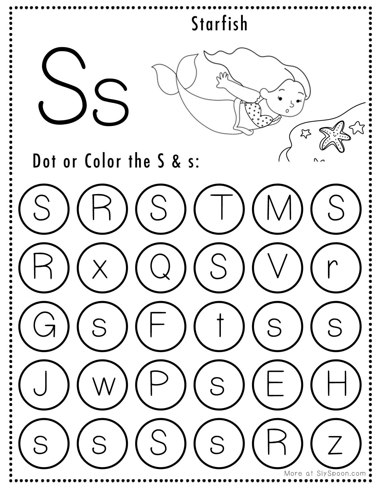 Free Printable Worksheet Letter S Free Printable Worksheet Letter S