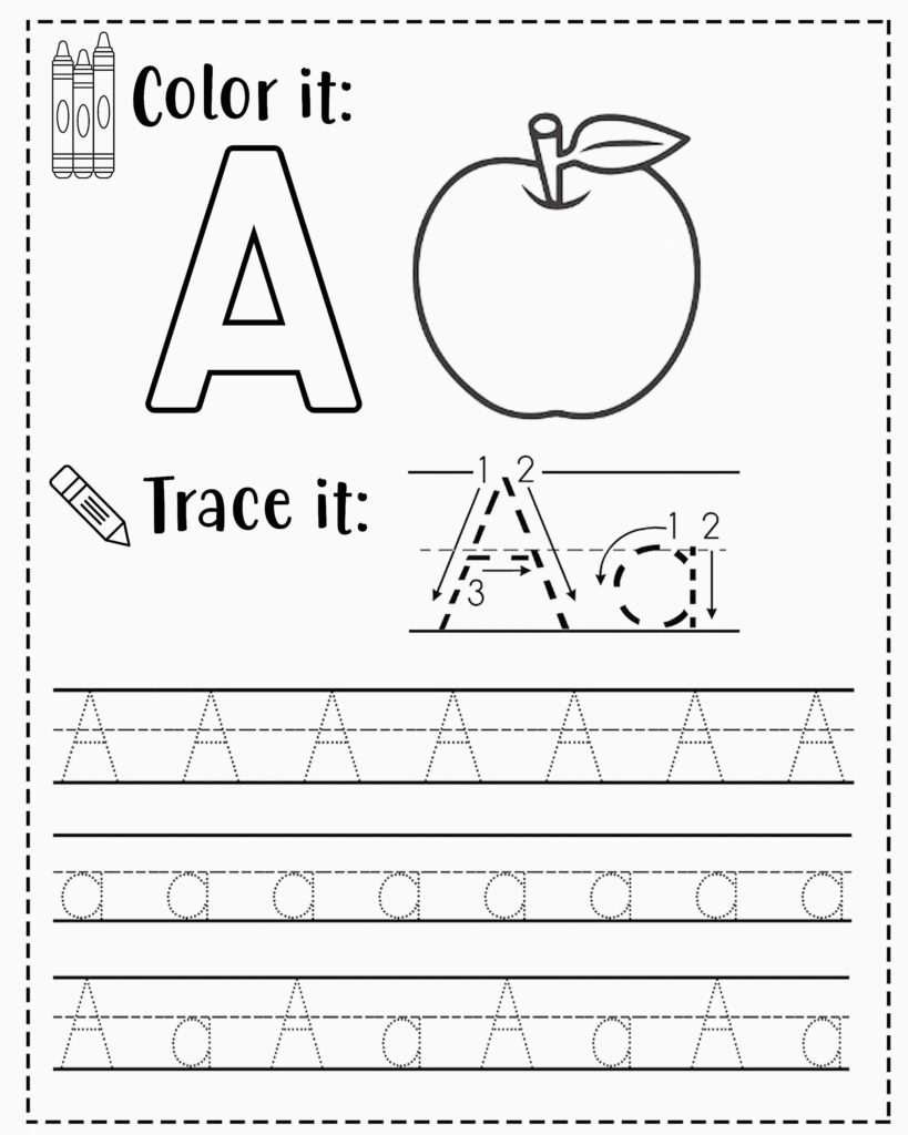 Free Alphabet Trace Letters For Pre k And Kinder Free4Classrooms 