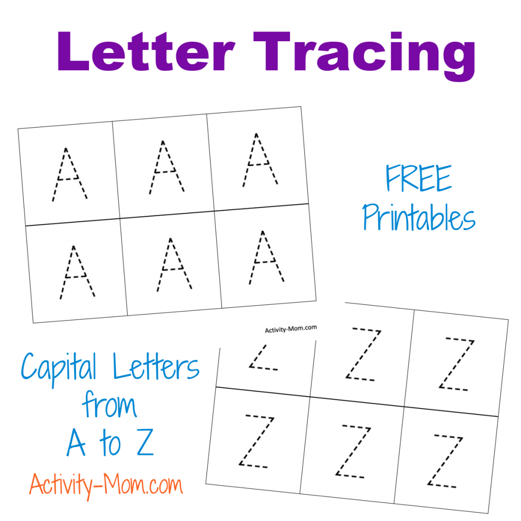 Free Printable Trace Letters Worksheets