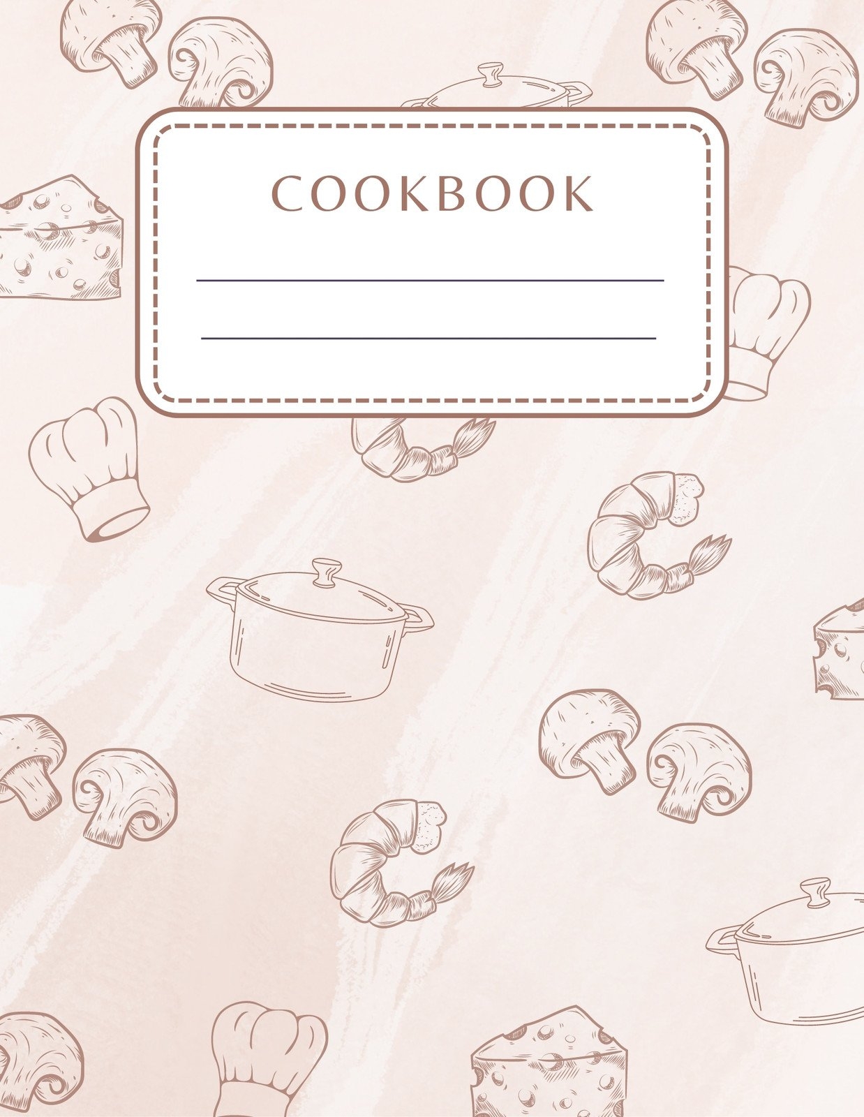 Free And Customizable Cookbook Templates