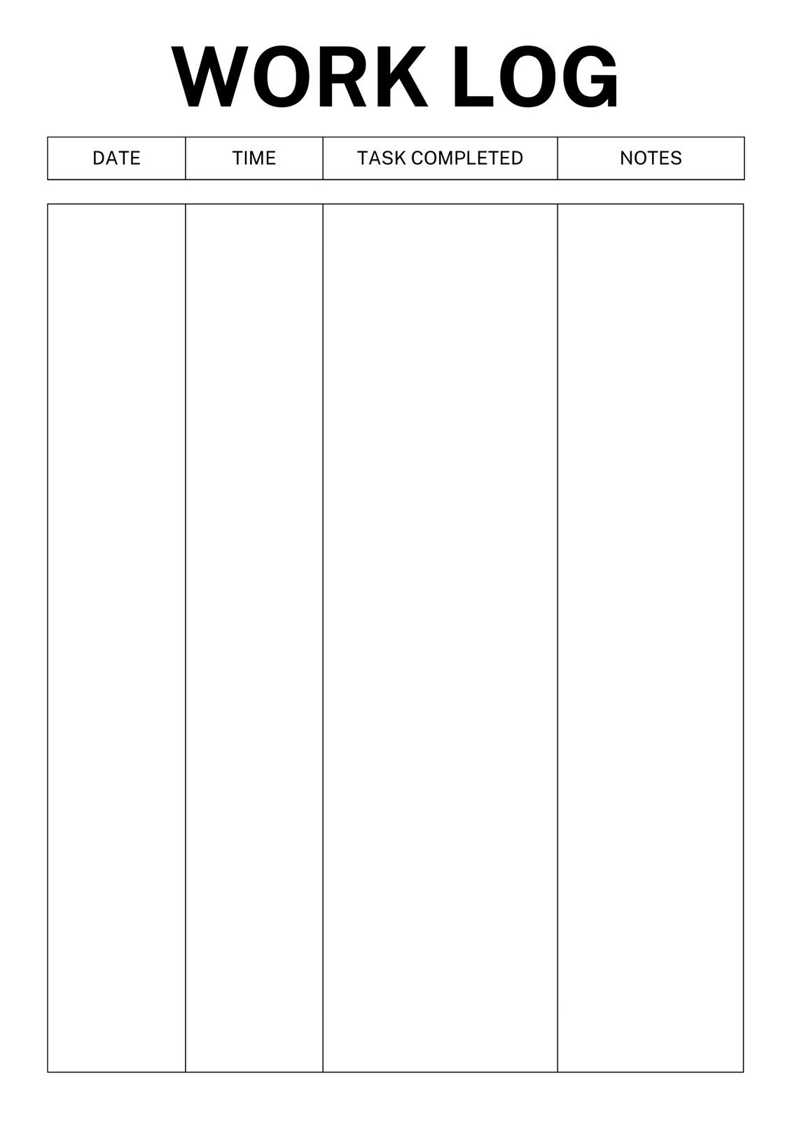 Blank Printable Spreadsheet Free
