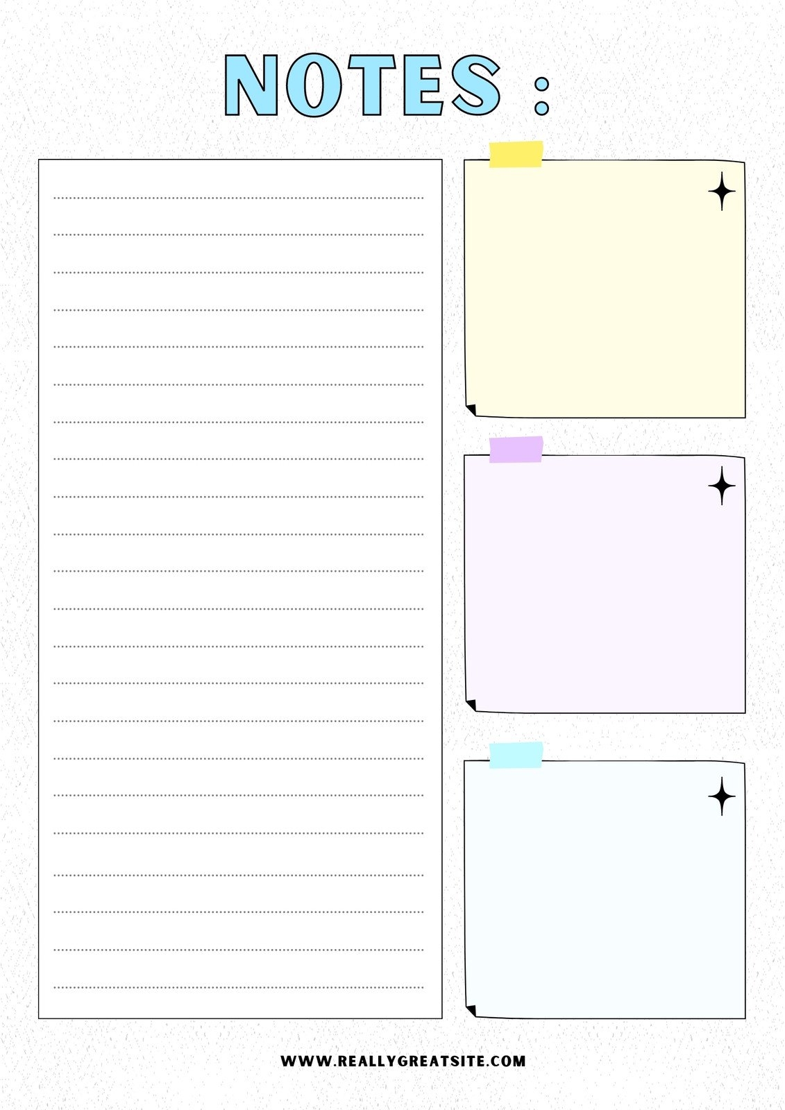 Free And Customizable Notes Templates