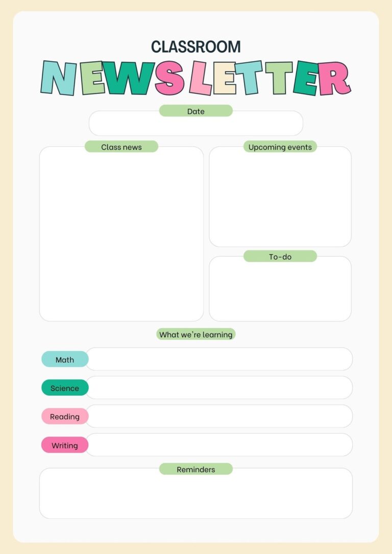 Free And Customizable Professional Newsletter Templates Canva