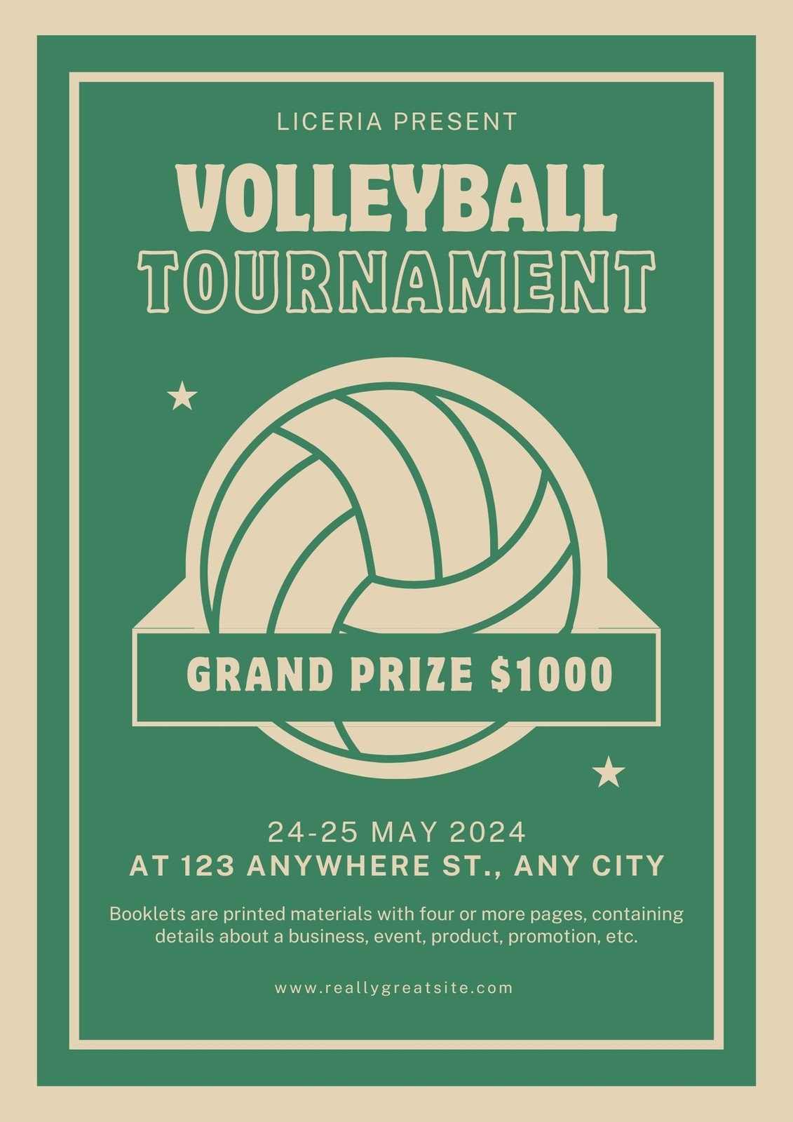 Free And Customizable Volleyball Templates