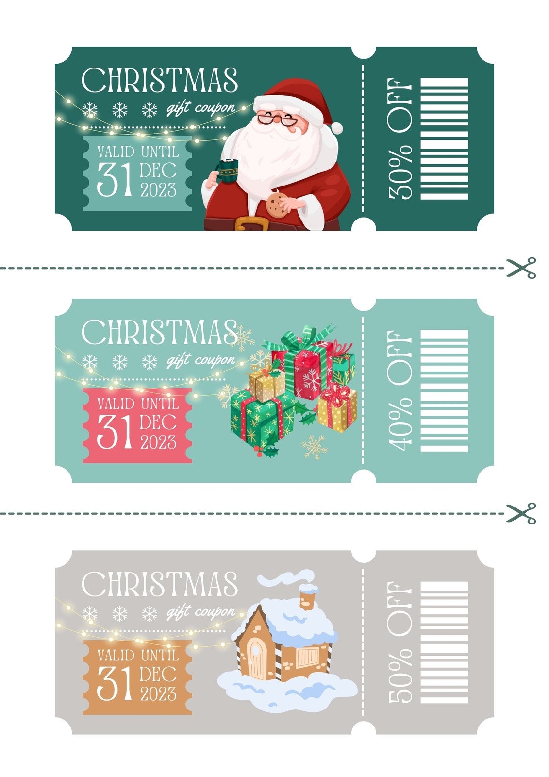 Free Printable Blank Christmas Coupon