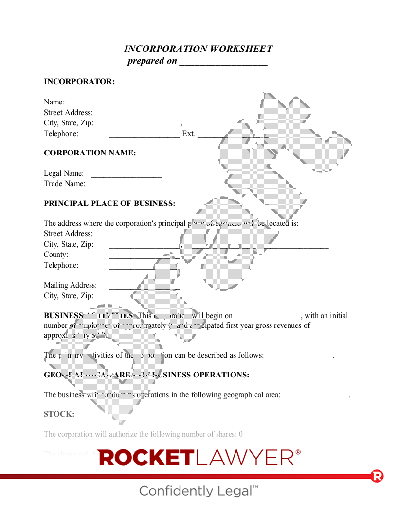 Free Articles Of Incorporation Worksheet Free To Print Save U0026 Download Free Articles Of Incorporation Worksheet Free To Print Save U0026 Download