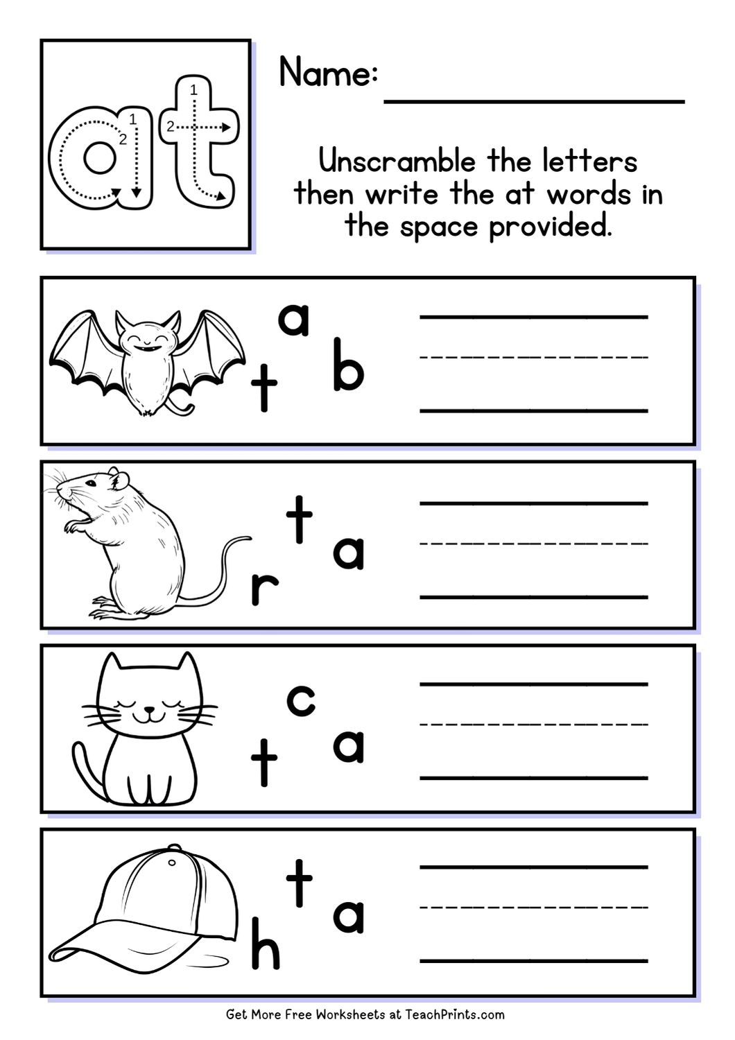 Free Printable Word Association Worksheets