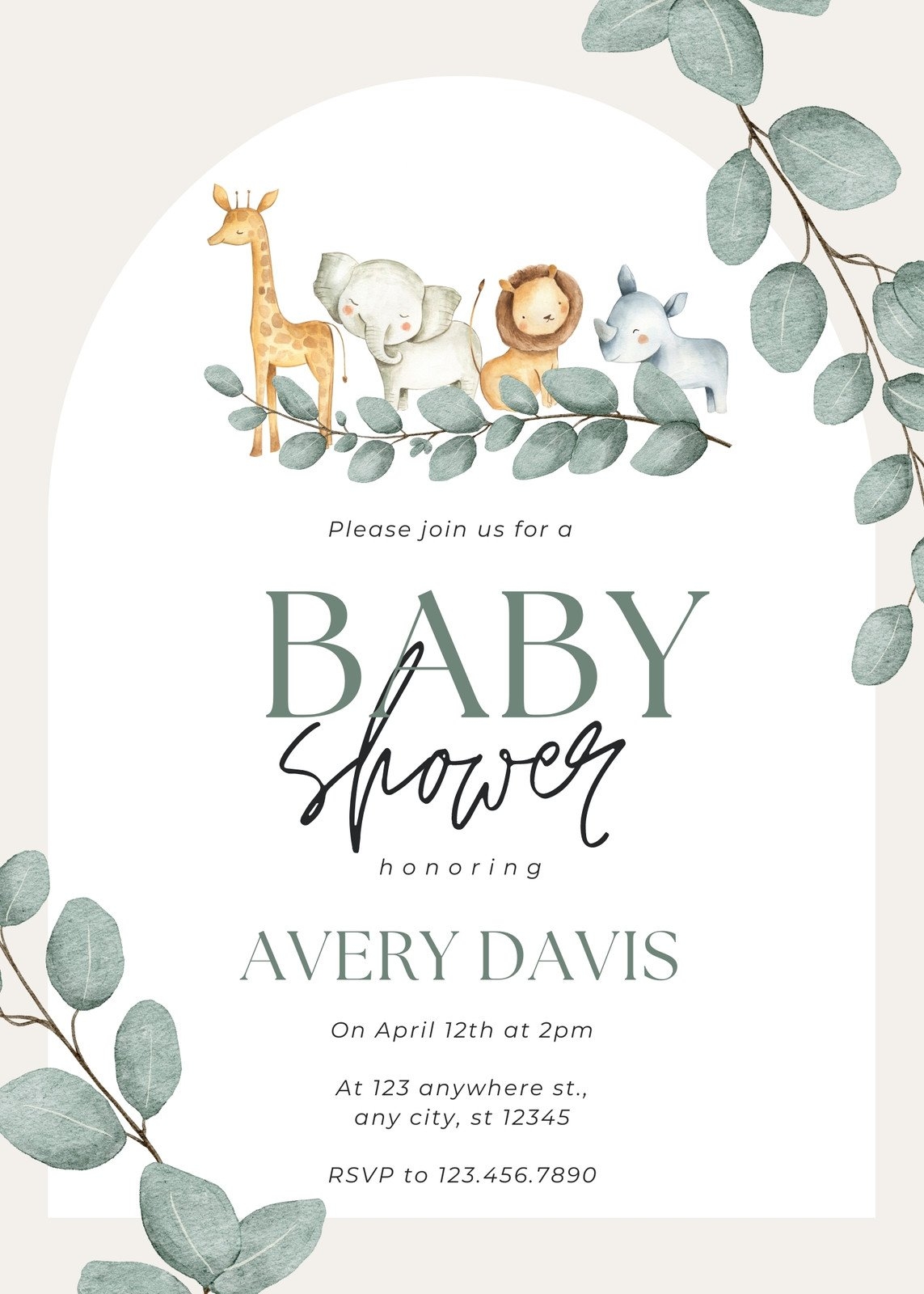 Free Baby Shower Invitations That Can Be Edited Clearance