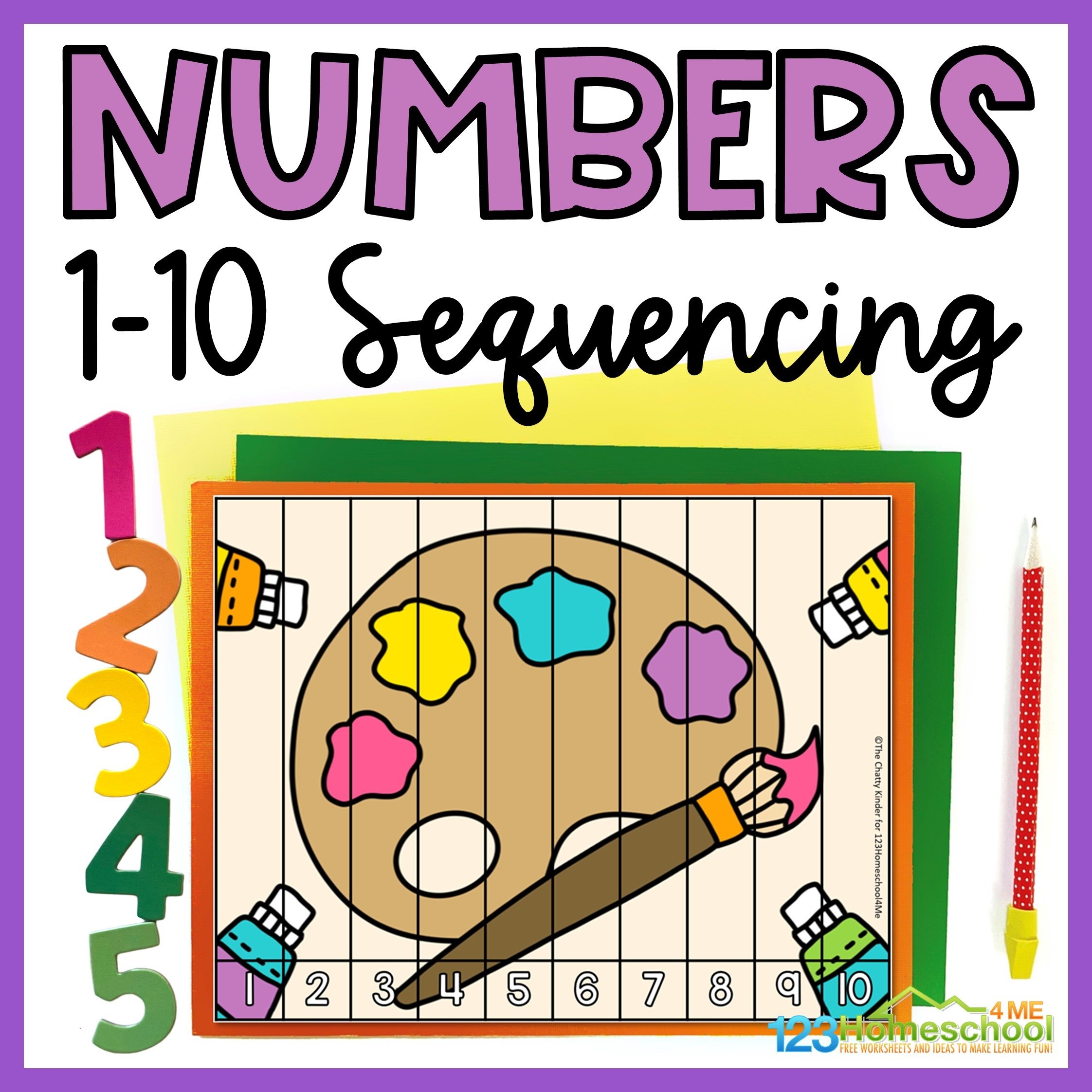 FREE Back To School Sequencing Numbers 1 10 Printable Puzzles FREE Back To School Sequencing Numbers 1 10 Printable Puzzles