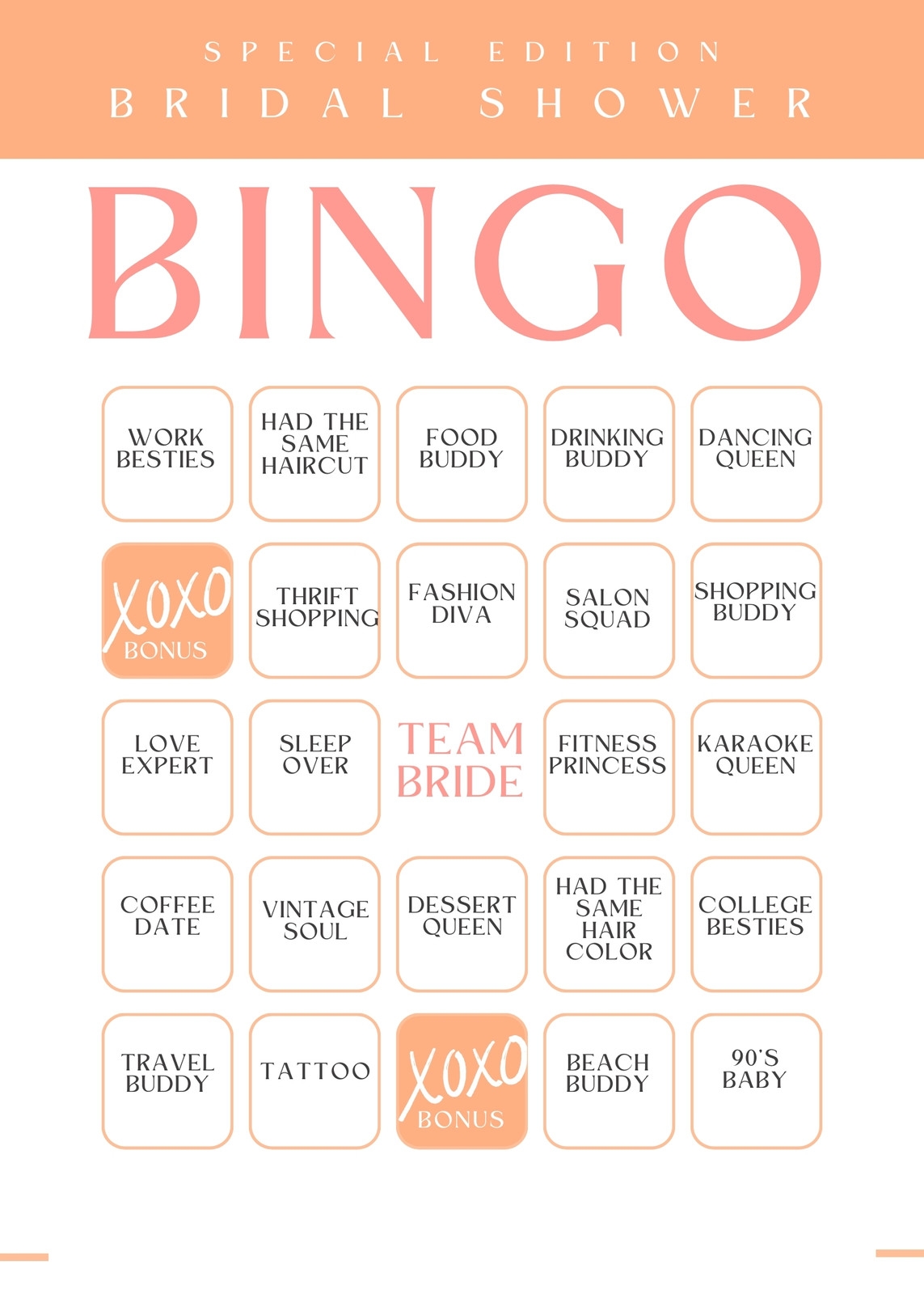 Blank Bingo Card Printables Free