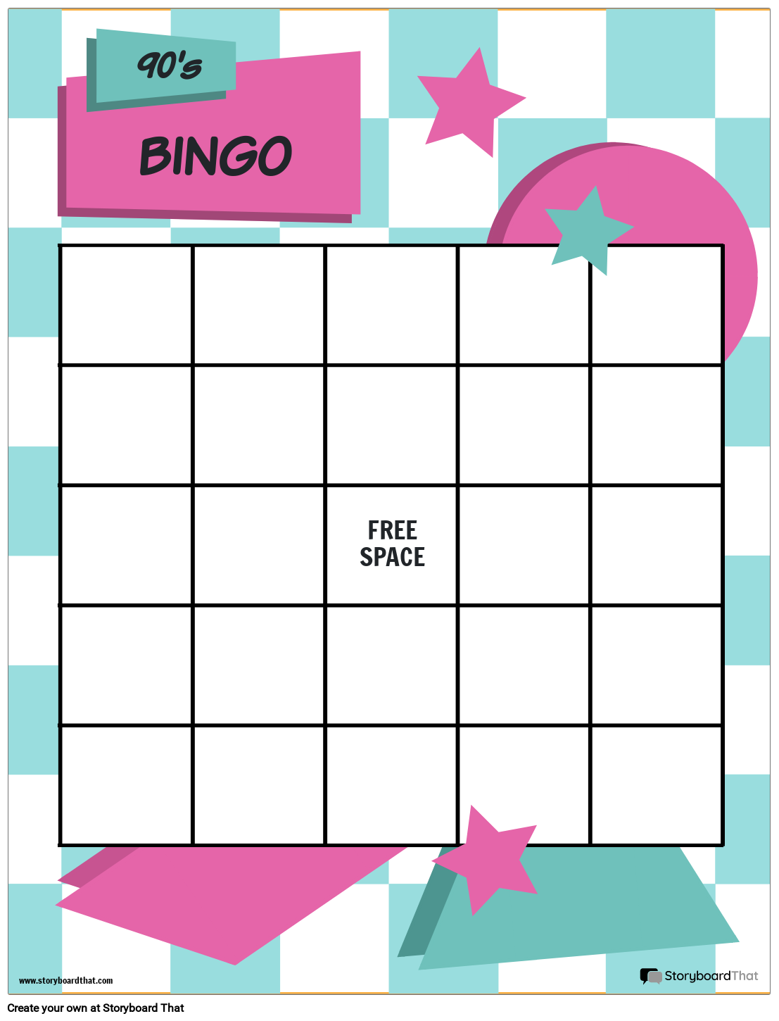 Free Printable Bingo Blank Cards