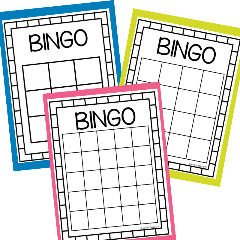 Free Blank Bingo Printable Cards And Templates Sarah Chesworth