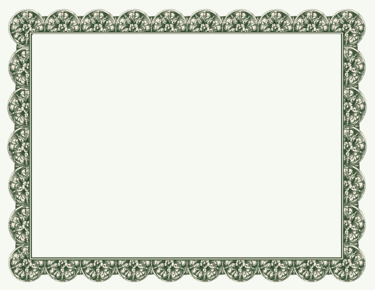 Free Printable Blank Certificate Border