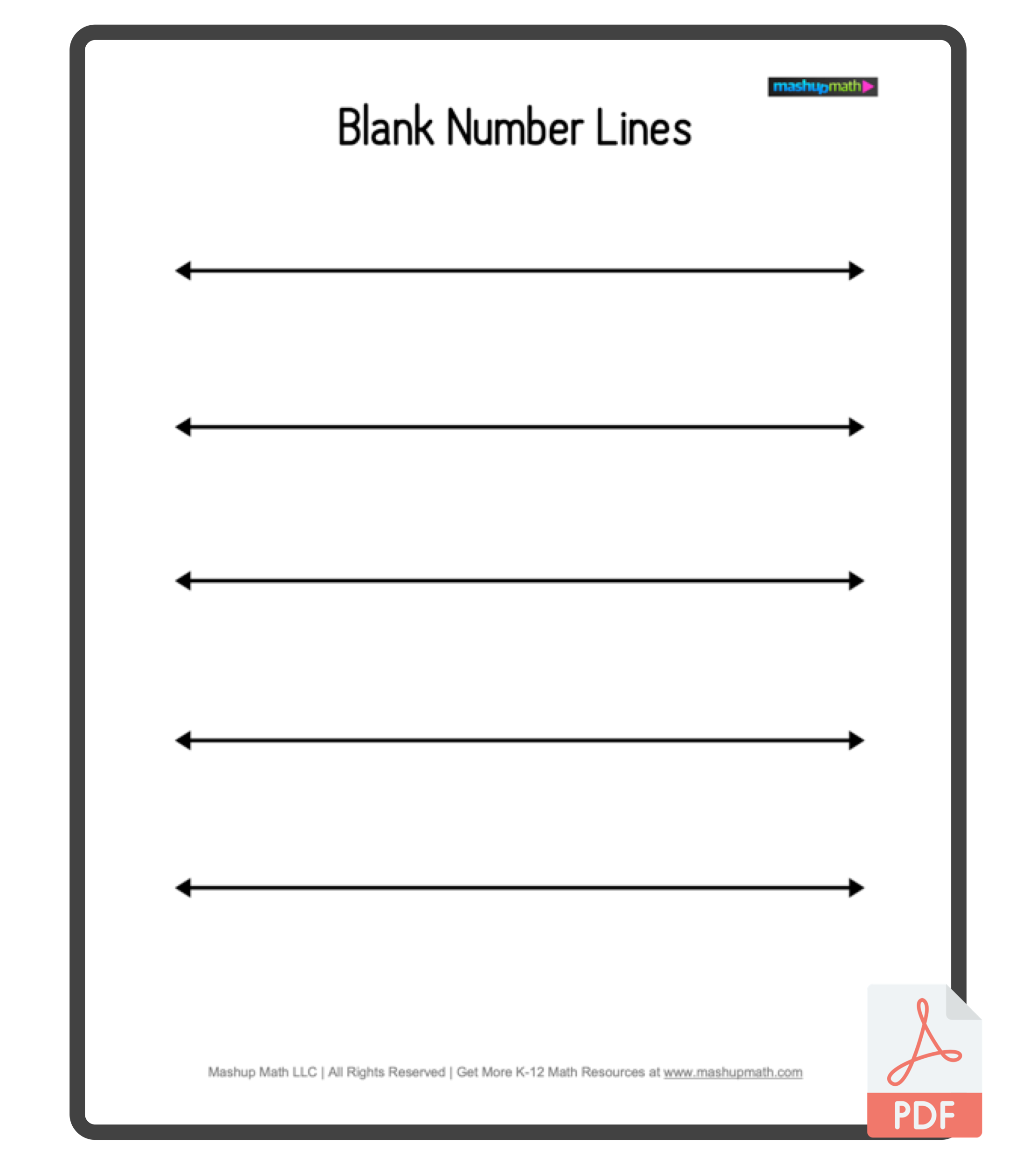 Free Printable Blank Number Grid