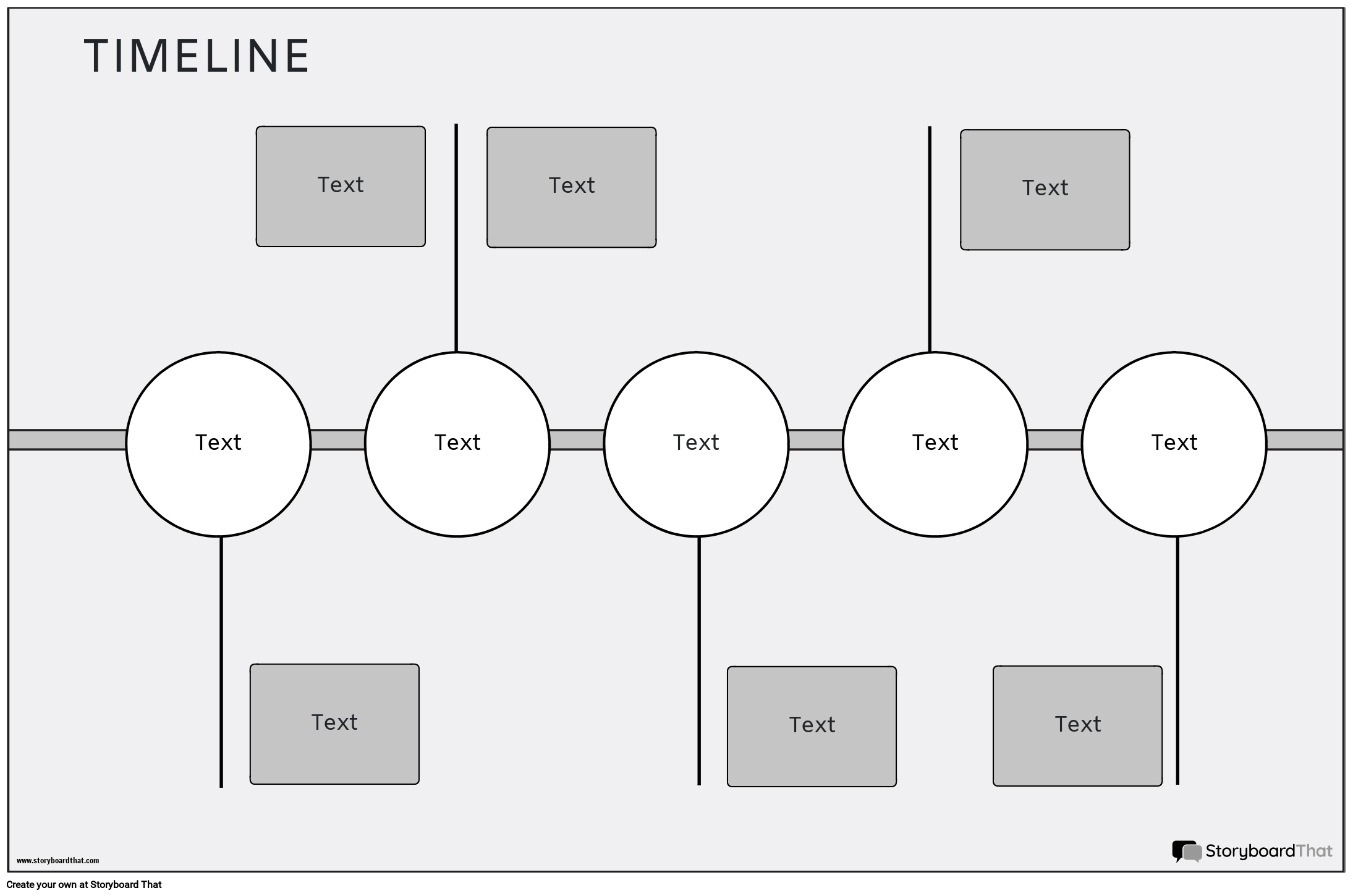 Free Printable Blank Line Timeline