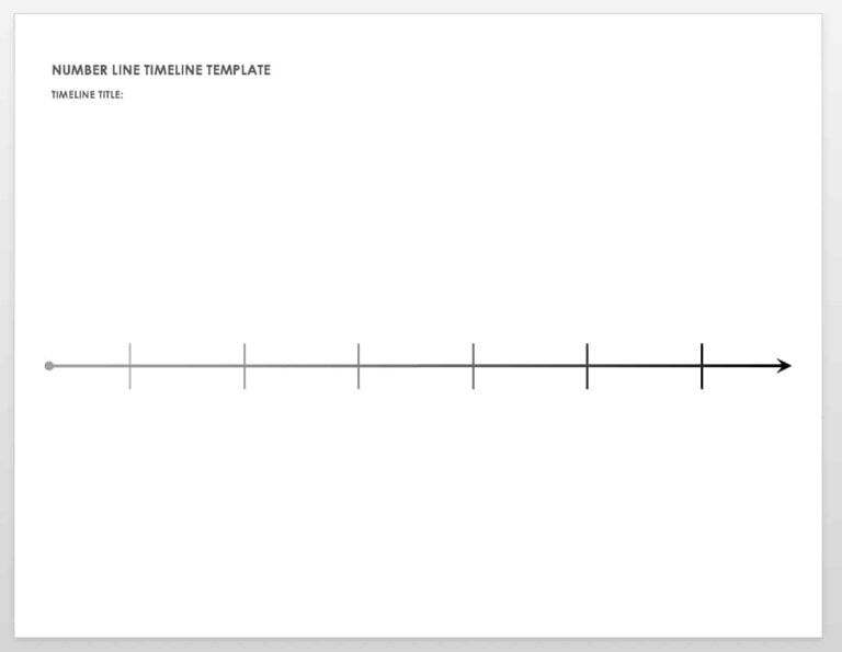 Free Blank Timeline Templates Smartsheet