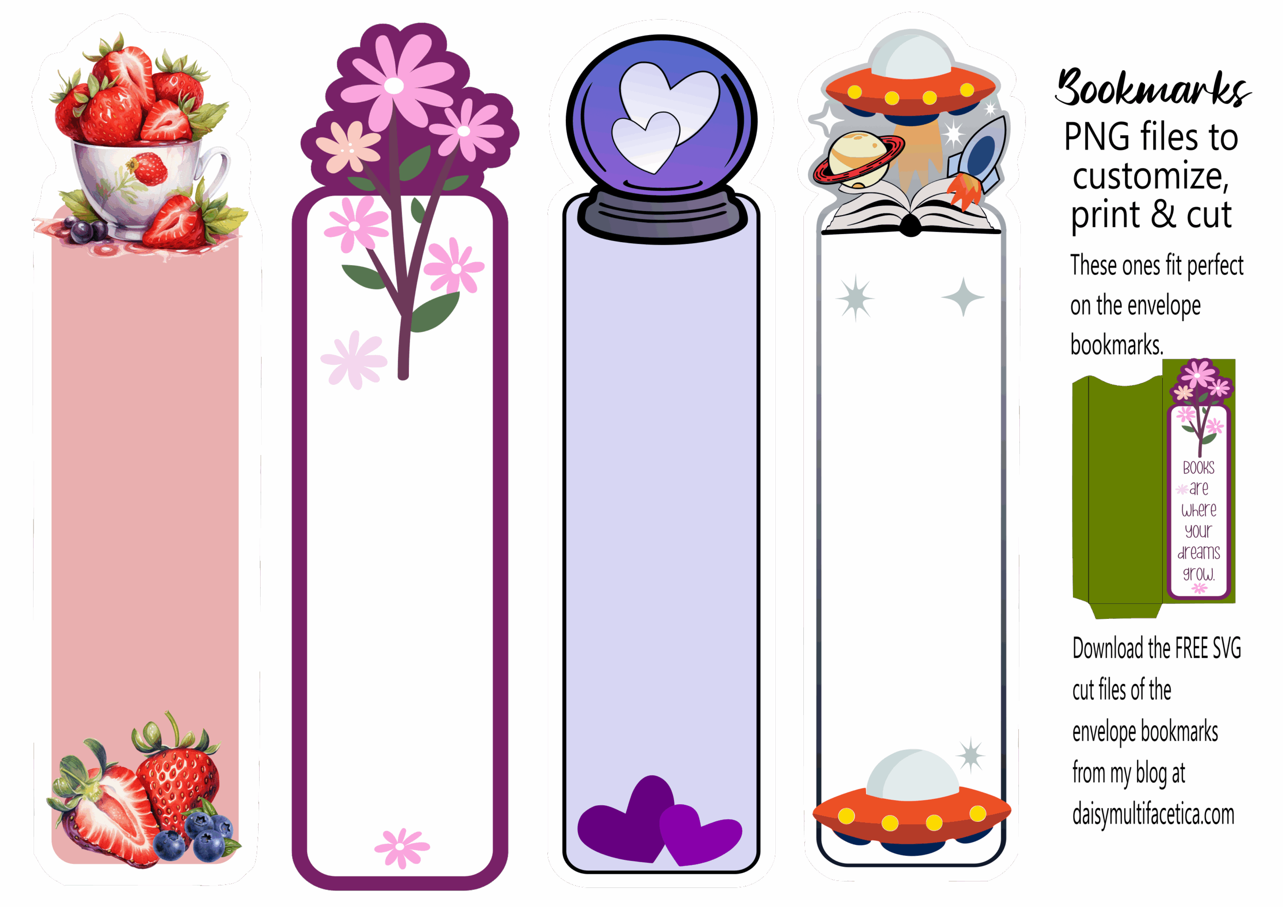 Blank Template For Bookmarks Printable Free