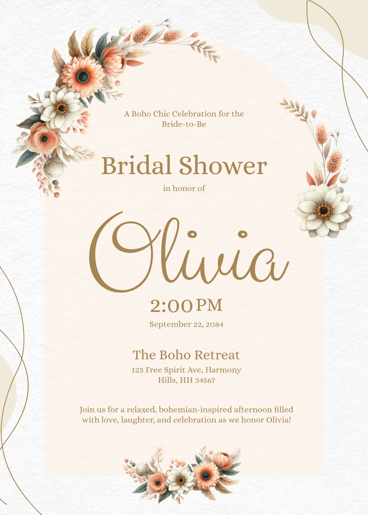 Free Bridal Shower Invitation Templates Editable And Printable