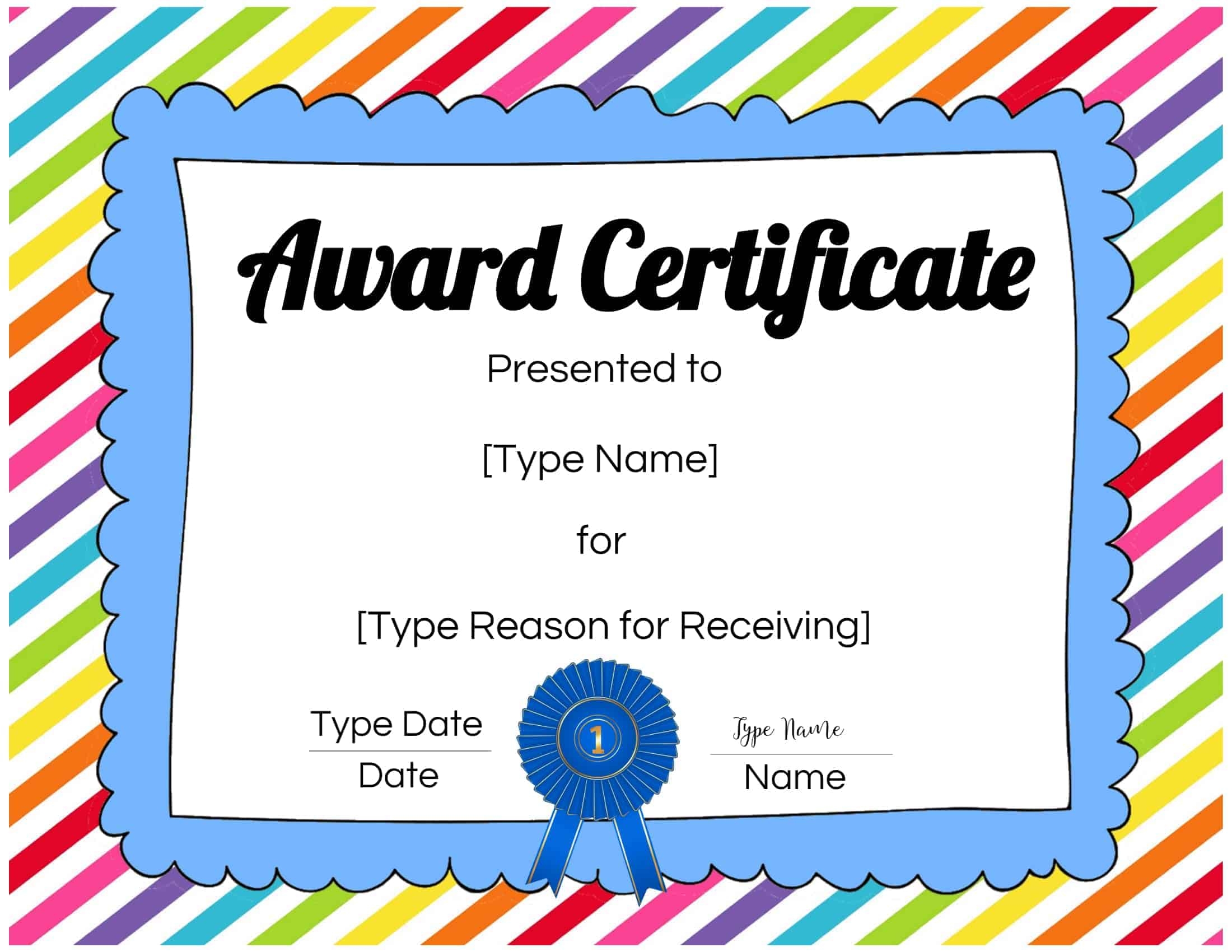 Free Certificates For Kids Customize Online U0026 Print At Home 