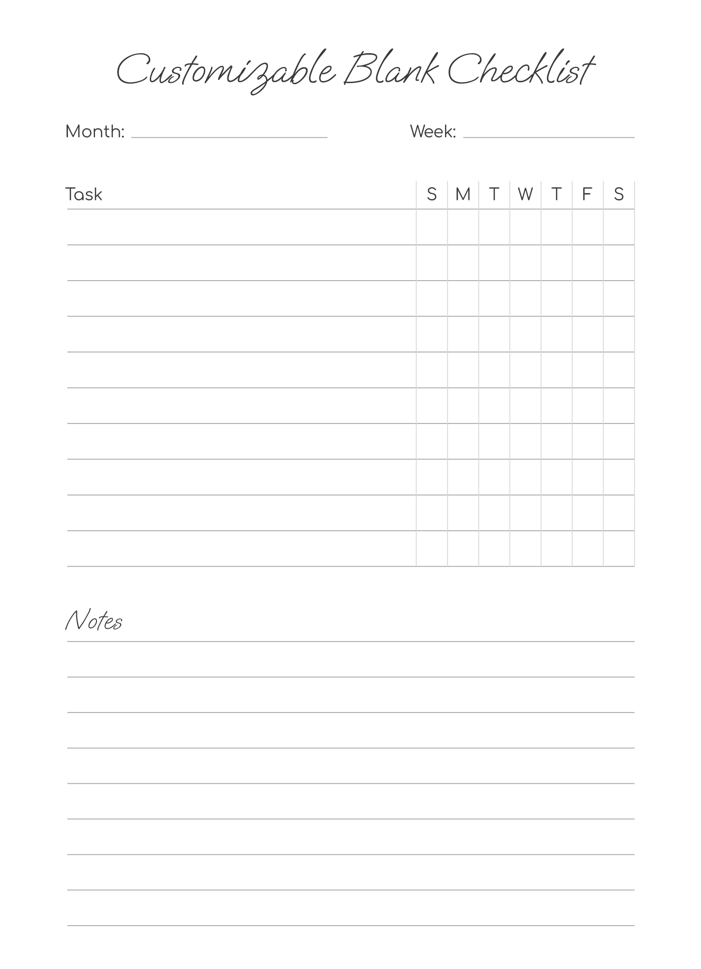 Free Checklist Google Docs Templates Gdoc io