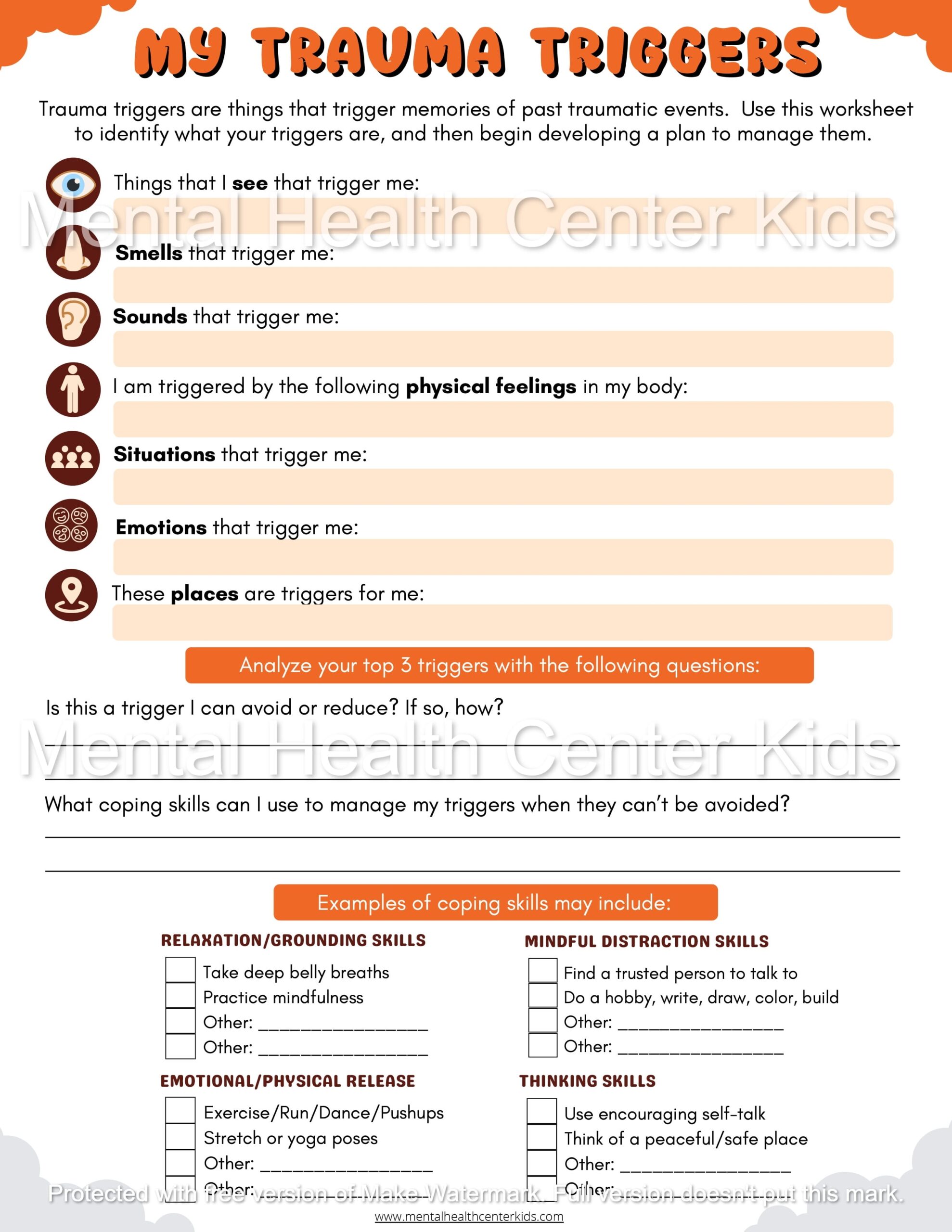 Free Childhood Trauma Worksheet Download Free Childhood Trauma Worksheet Png Images Free Worksheets On Clipart Library