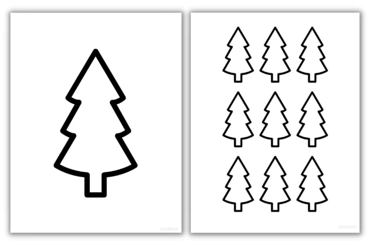 Free Printable Blank Christmas Tree