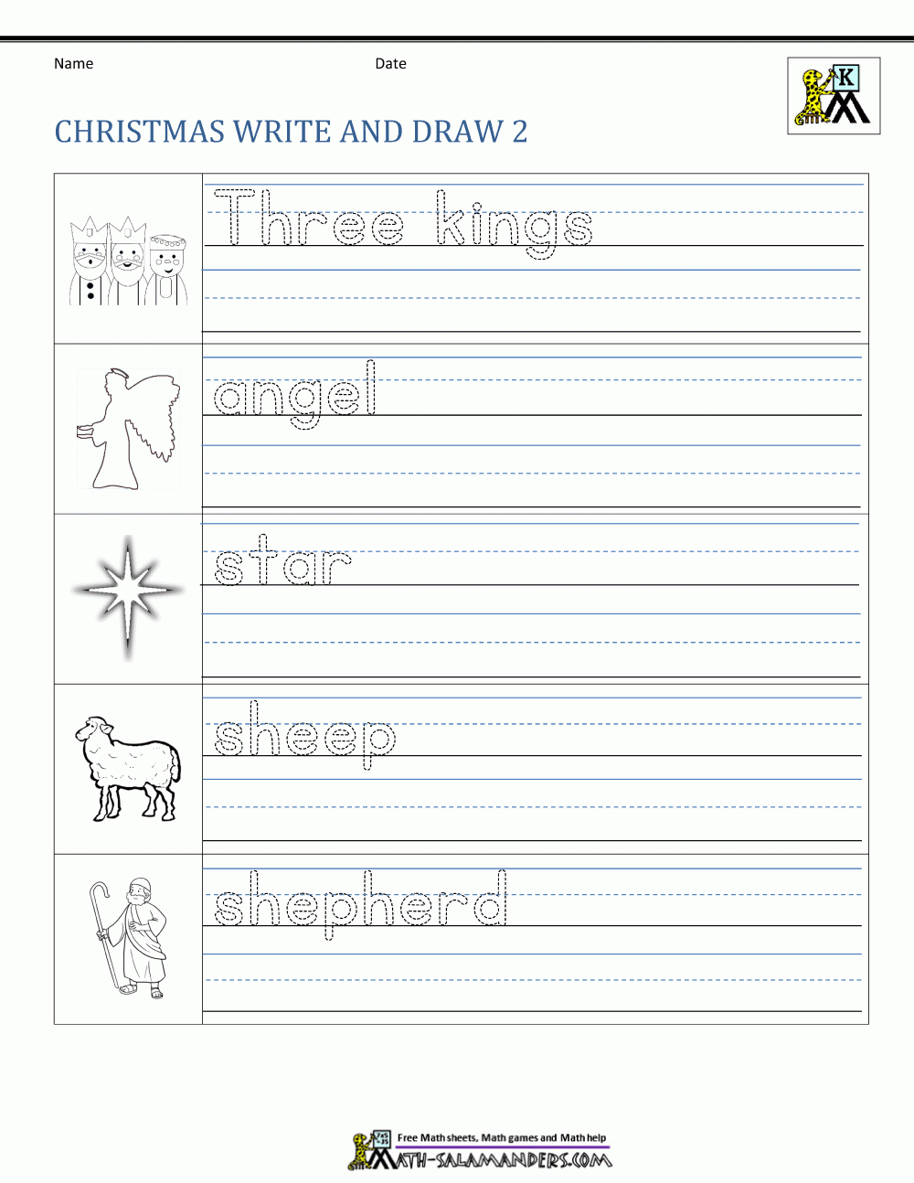 Free Printable Second Grade Christmas Worksheets