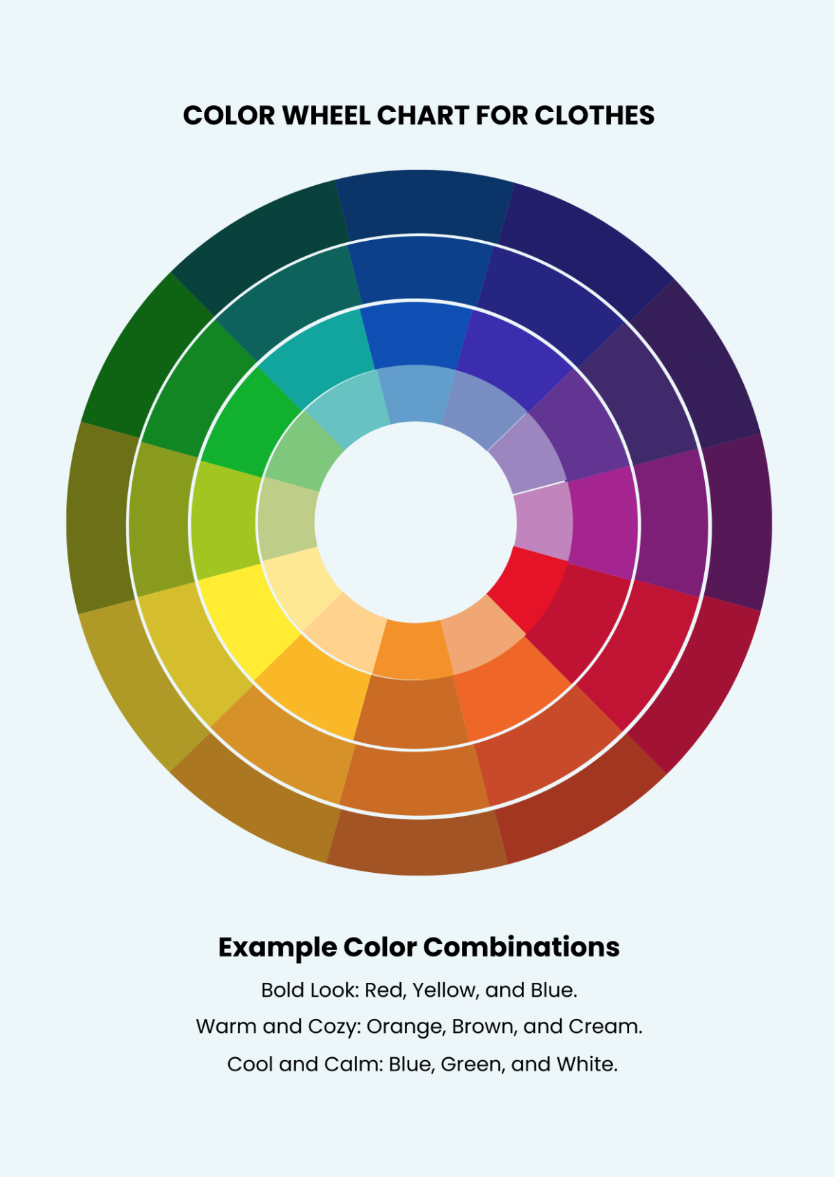 Free Color Wheel Chart Templates Editable And Printable