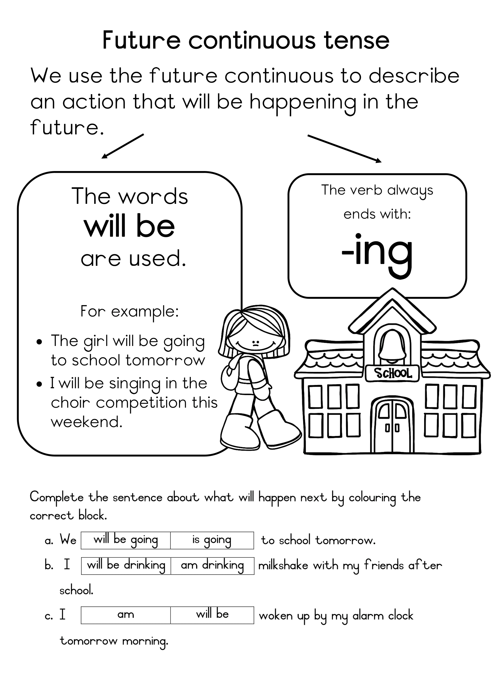 Free Printable Tenses Worksheets