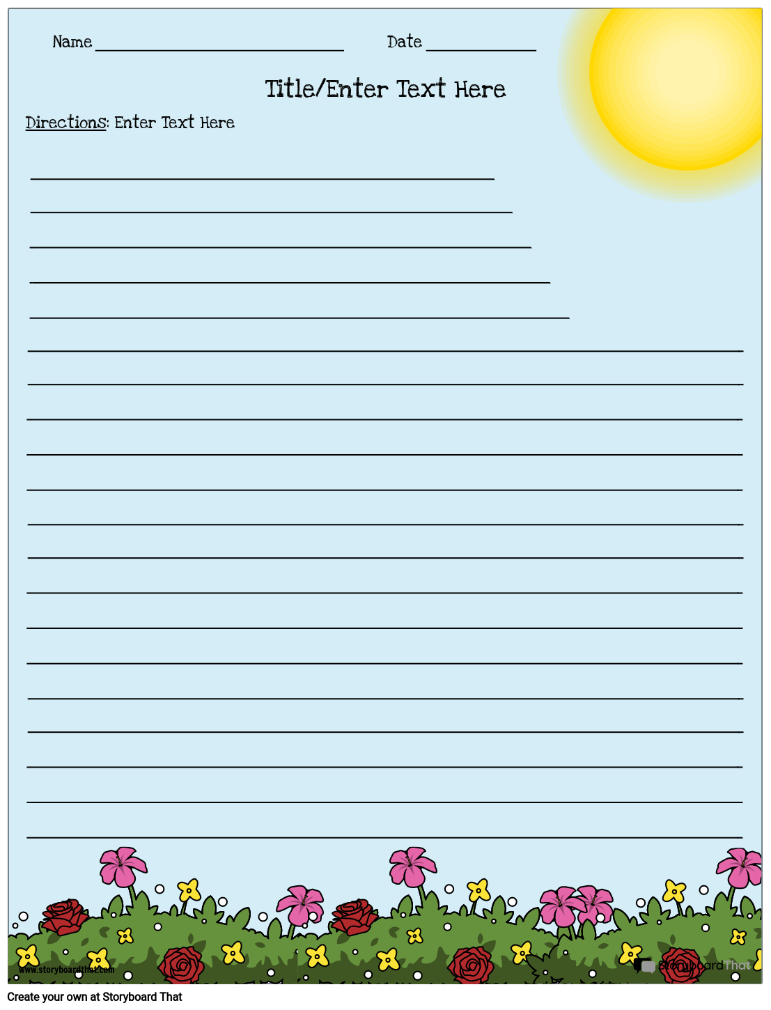 Free Printable Worksheets On Creative Writing