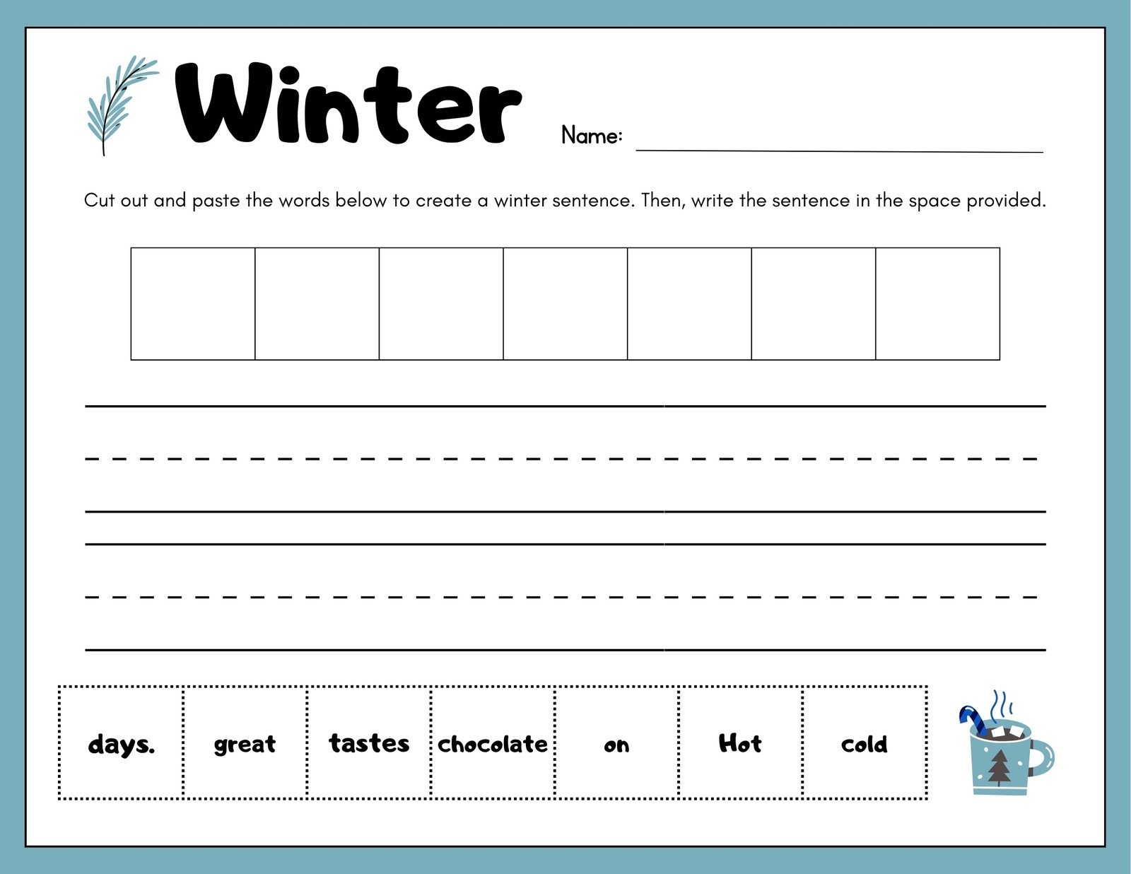 Free Custom 1st Grade Writing Worksheet Templates Canva