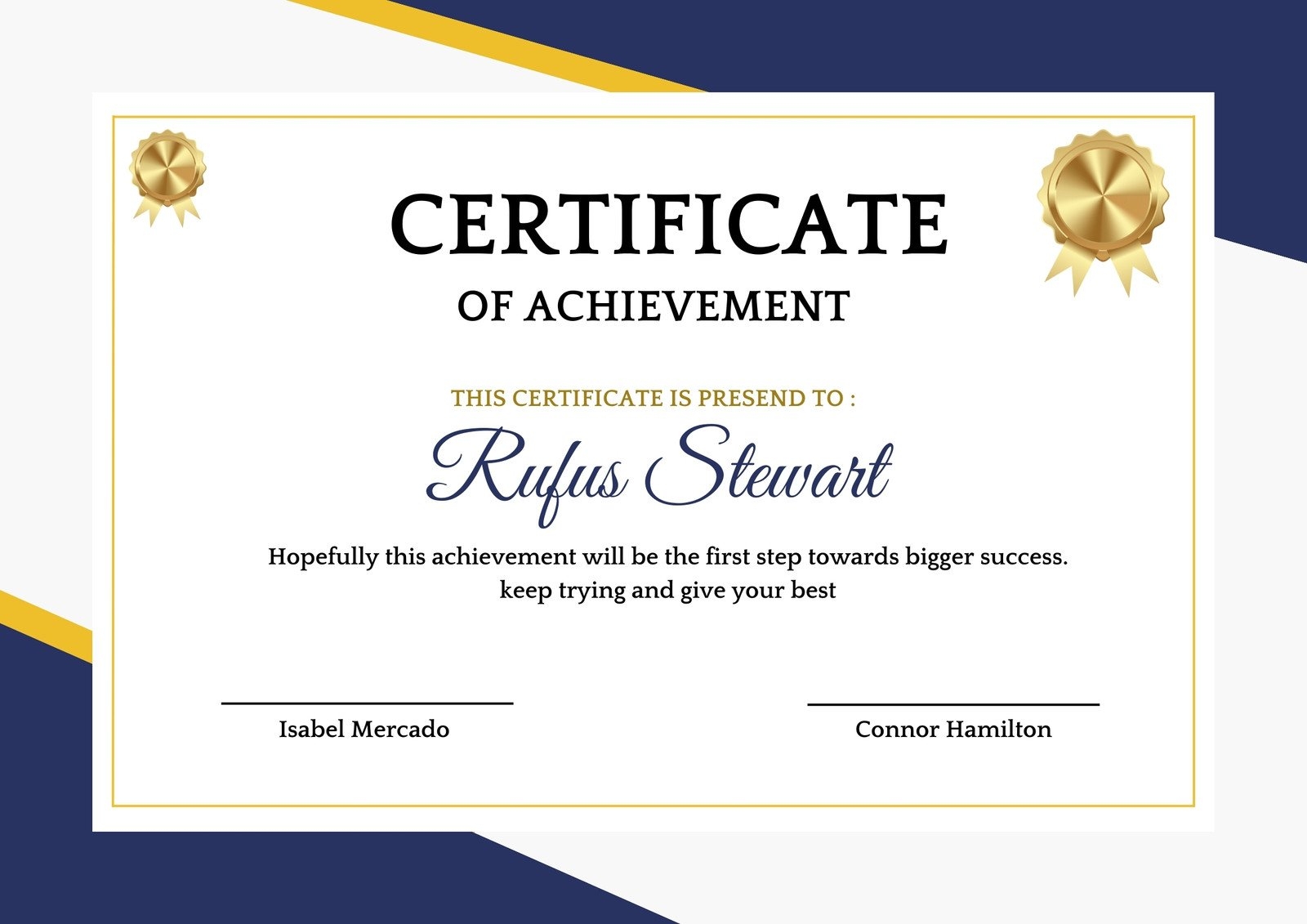 Free Custom Printable Achievement Certificate Templates Canva