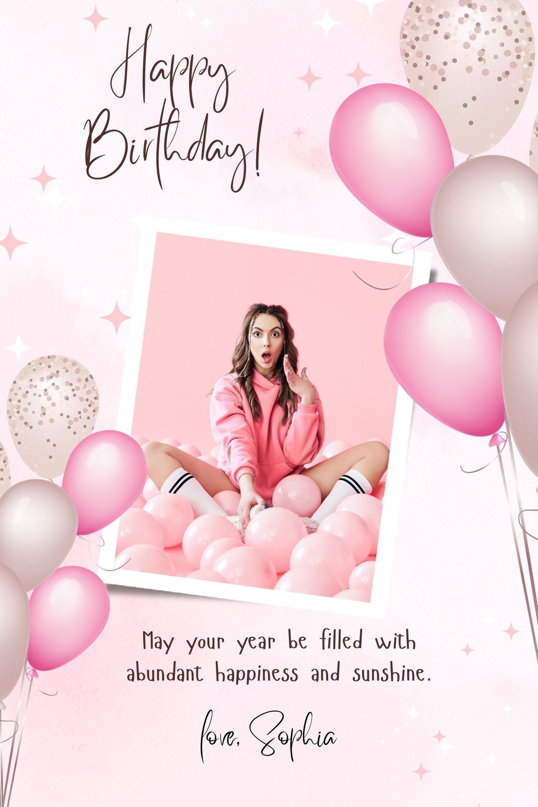 Free Custom Printable Birthday Card Templates Canva
