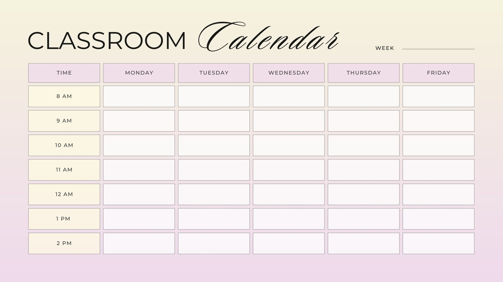 Free Custom Printable Classroom Calendar Templates Canva Free Custom Printable Classroom Calendar Templates Canva