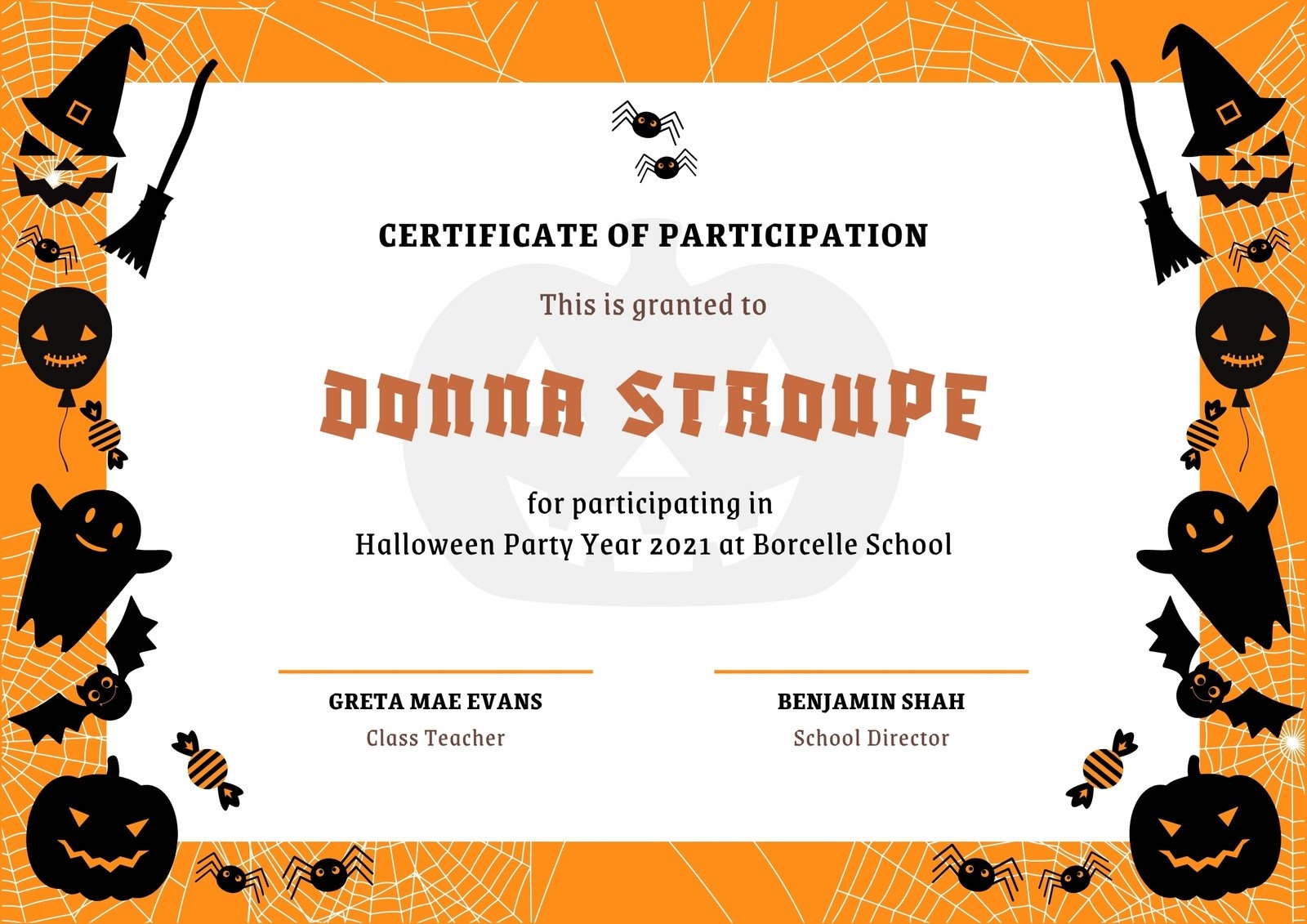 Free Custom Printable Halloween Certificate Templates Canva Free Custom Printable Halloween Certificate Templates Canva