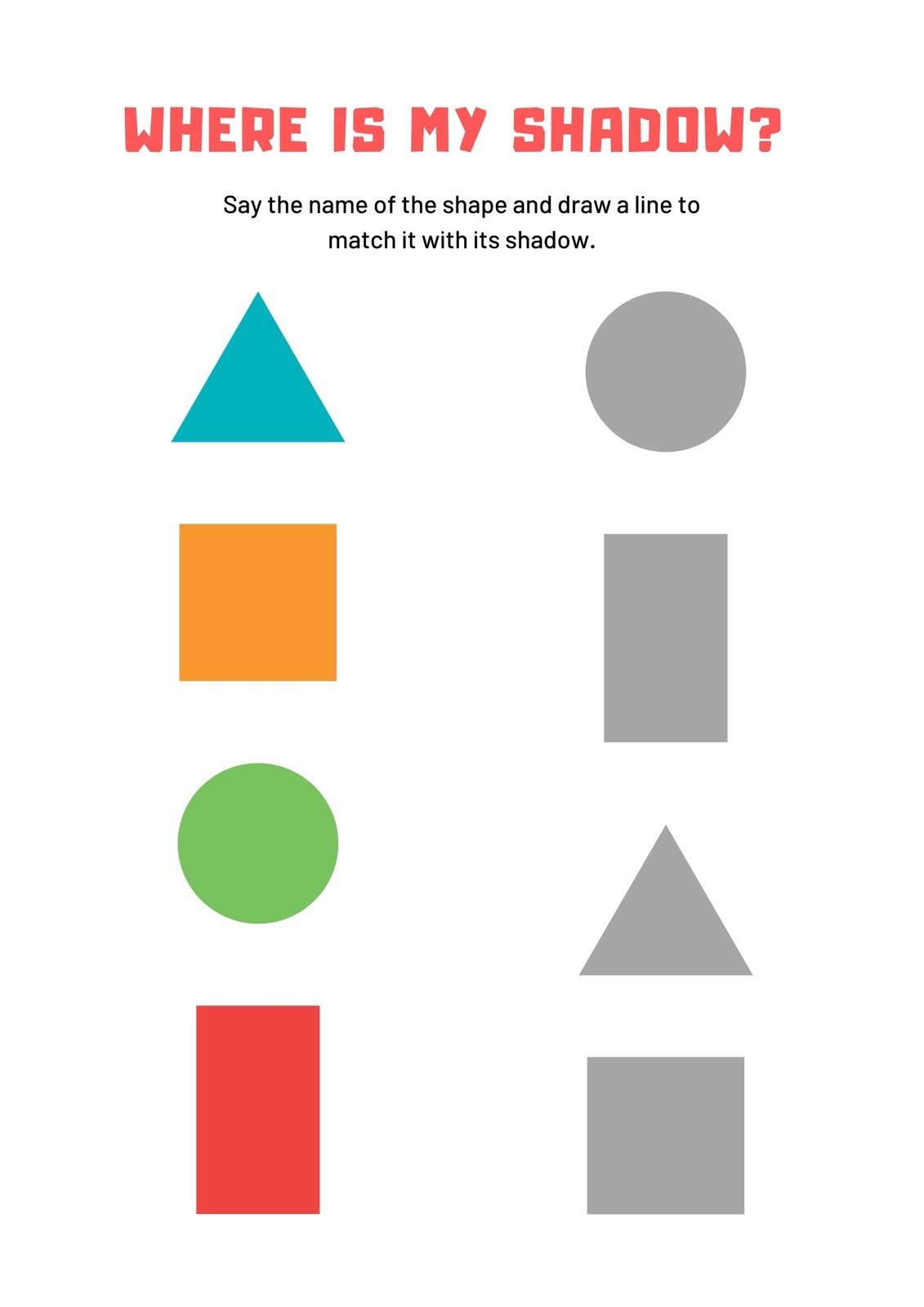 Free Printable Worksheets For Nursery Class