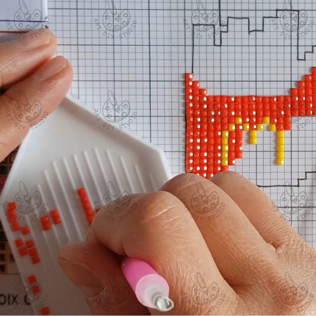 Free Diamond Painting Grid Template Artdiystudio