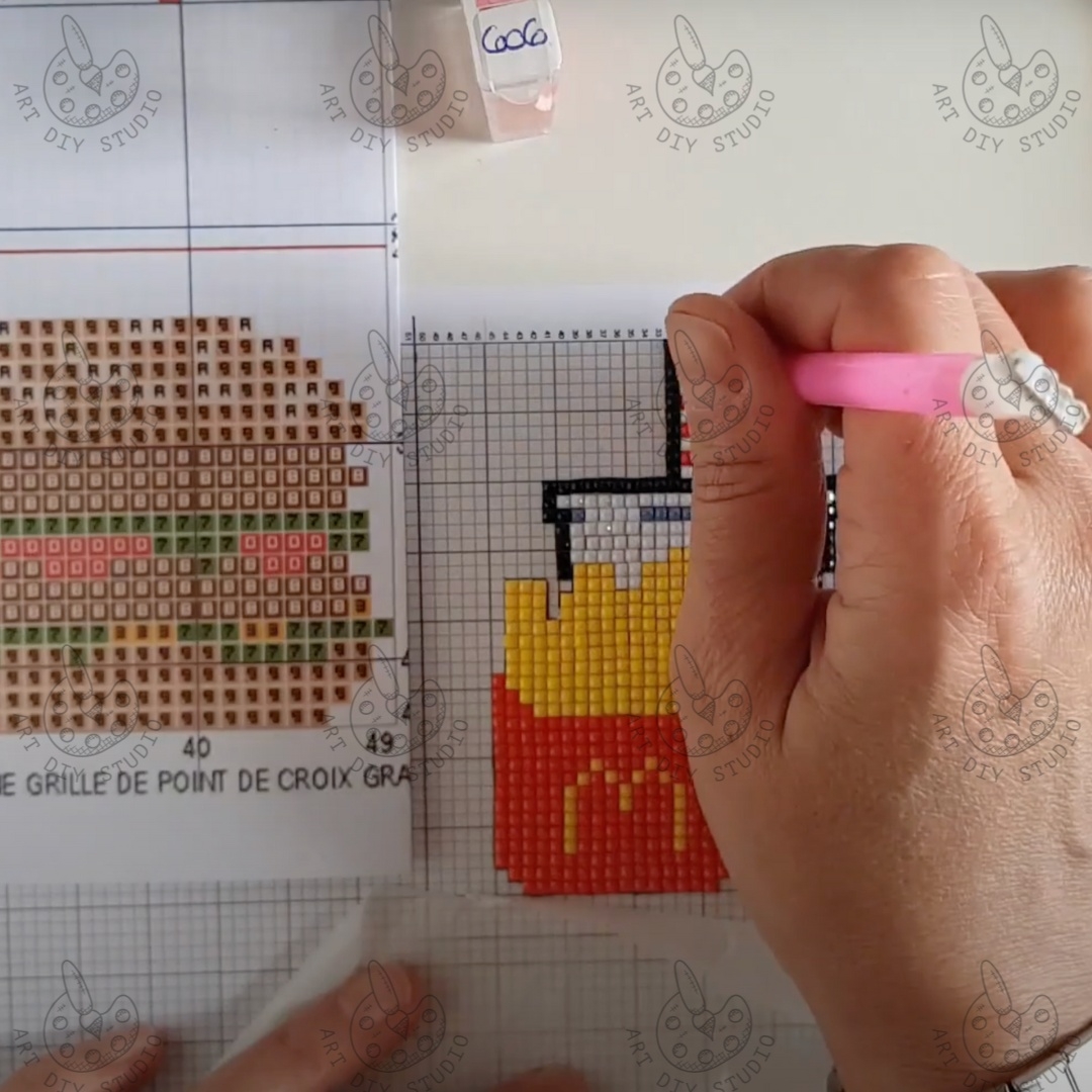 Free Diamond Painting Grid Template Artdiystudio