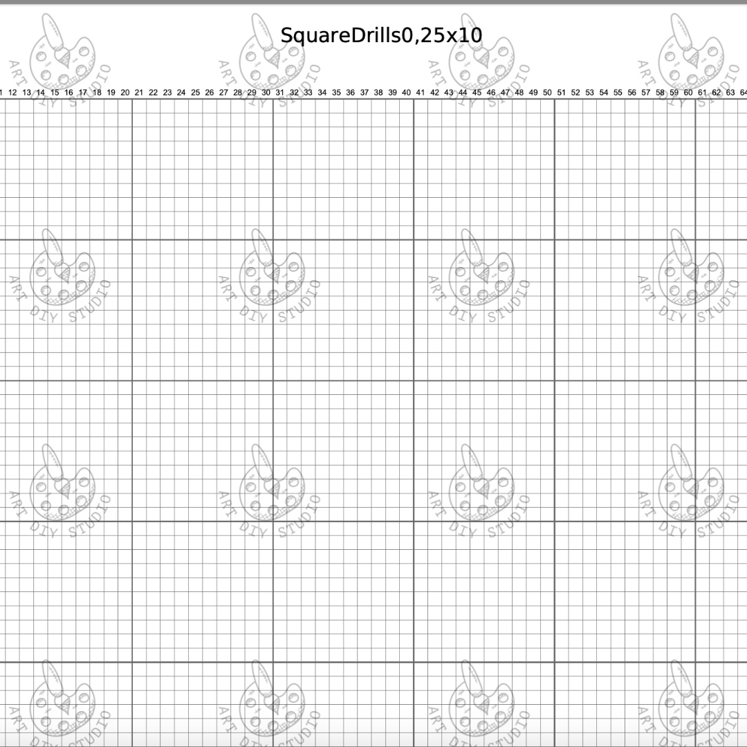 Free Diamond Painting Grid Template Artdiystudio