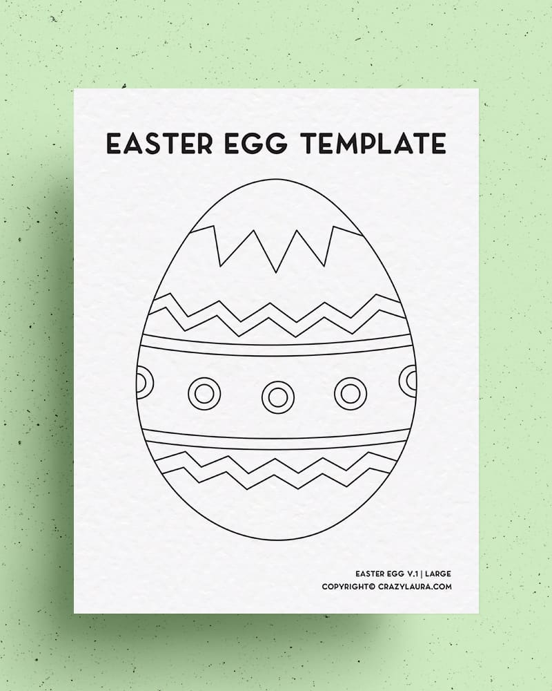 Free Easter Egg Template U0026 Coloring Pages For