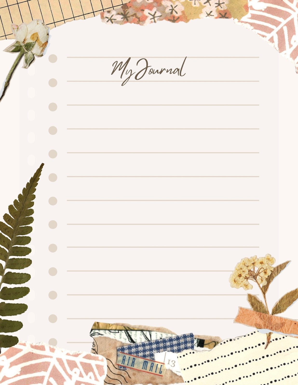 Free Printable Blank Journal Pages