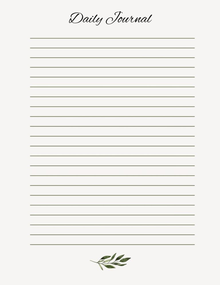 Free Editable And Printable Journal Templates Canva